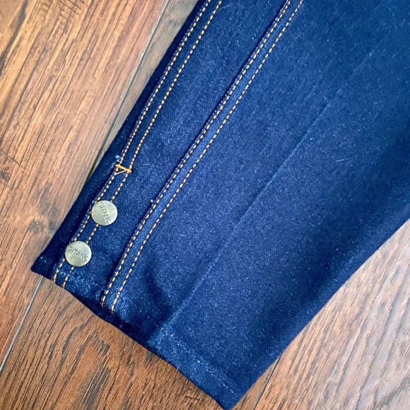 80s 90s Gitano Indigo Highwaisted Carrot Jeans / Mom Jeans / Size 26 - Picture 2 of 5